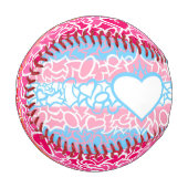 Trans Lesbian Pride Squiggles Baseball (Vorderseite Links)