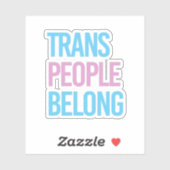 Trans-Leute gehören Aufkleber (Blatt)