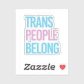 Trans-Leute gehören Aufkleber (Blatt)