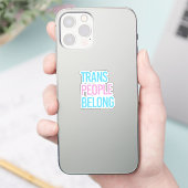 Trans-Leute gehören Aufkleber (Telefon)