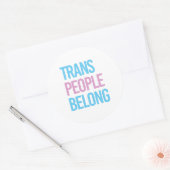 Trans-Leute gehören Runder Aufkleber (Umschlag)