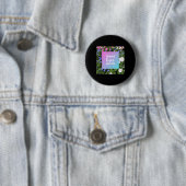 Trans Lives Floral Typografie Button (Beispiel)