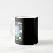 Trans Lives Floral Typografie Kaffeetasse (Vorderseite Links)
