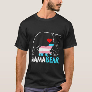 Trans Mama Bär stolze Mutter Regenbogen transgende T-Shirt