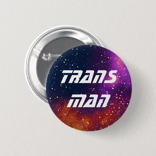 Trans Man Customizable Galaxy Identity Button (Vorne & Hinten)
