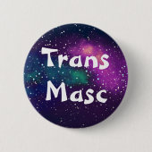 Trans Masc Anpassbare Galaxy-Identität Button (Vorderseite)