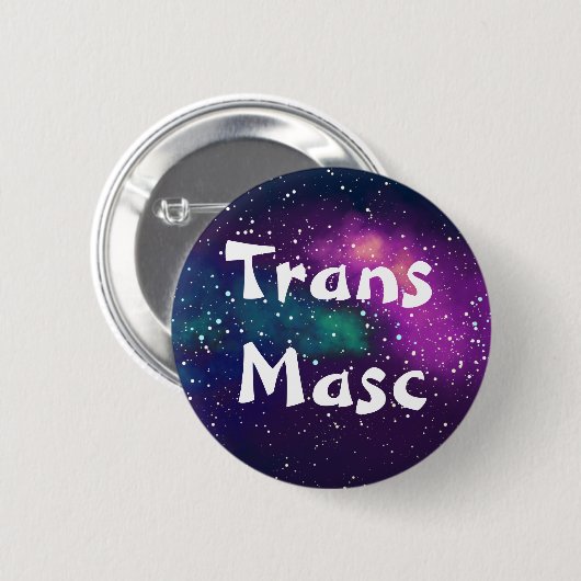 Trans Masc Anpassbare Galaxy-Identität Button (Vorne & Hinten)