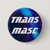 Trans Masc Anpassbare Galaxy-Identität Button (Vorderseite)