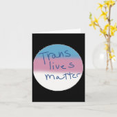 Trans Masc Button Transgender Lives Button Karte (Gelbe Blume)