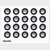 Trans Masc Button Transgender Lives Button Runder Aufkleber (Blatt)