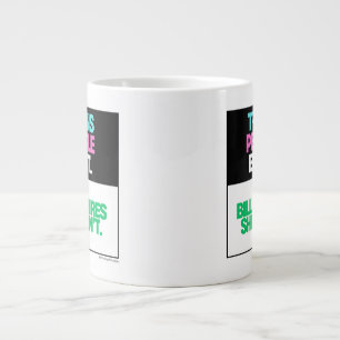 Trans Menschen existieren. Zeitraum. Jumbo-Tasse
