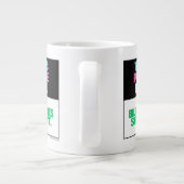 Trans Menschen existieren. Zeitraum. Jumbo-Tasse (Rückseite)