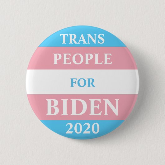 Trans Menschen Für Biden Button (Vorderseite)