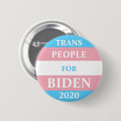 Trans Menschen Für Biden Button (Vorne & Hinten)