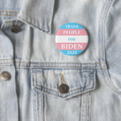 Trans Menschen Für Biden Button (Beispiel)