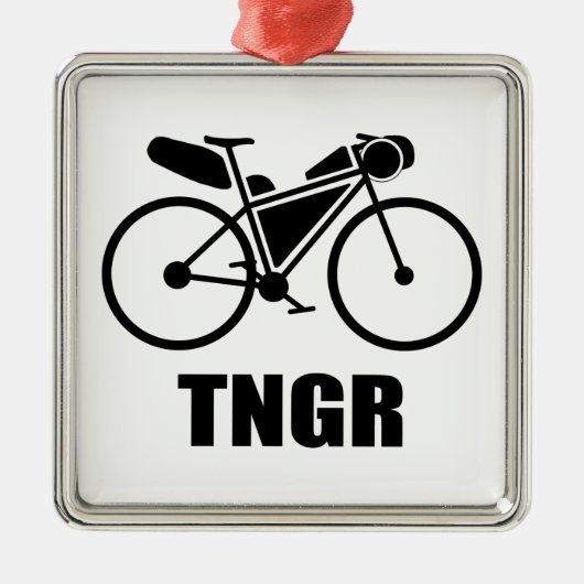 Trans North Georgia Race Bikepacking Ornament Aus Metall (Vorne)