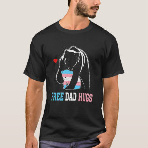 Trans Papa Bear Free Vater Hugs Rainbow Transgende T-Shirt