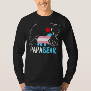 Trans Papa Bear Proud Vater Regenbogen Transgender T-Shirt