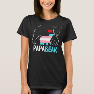 Trans Papa Bear Proud Vater Regenbogen Transgender T-Shirt