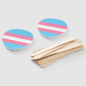 trans party decor hand fans fächer (Non-assembled)