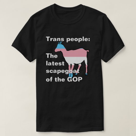 Trans people Der jüngste Sündenbock der Republikan T-Shirt (Design vorne)