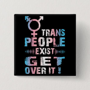 Trans People Exit - Transgender Pride Button