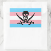 Trans Pirate Pride Aufkleber (Tasche)