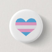 Trans Pride Abzeichen Button (Vorderseite)