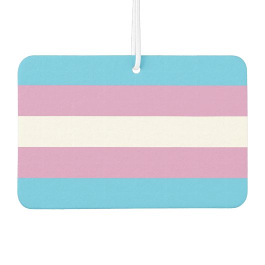 Trans Pride Autolufterfrischer (Vorderseite)