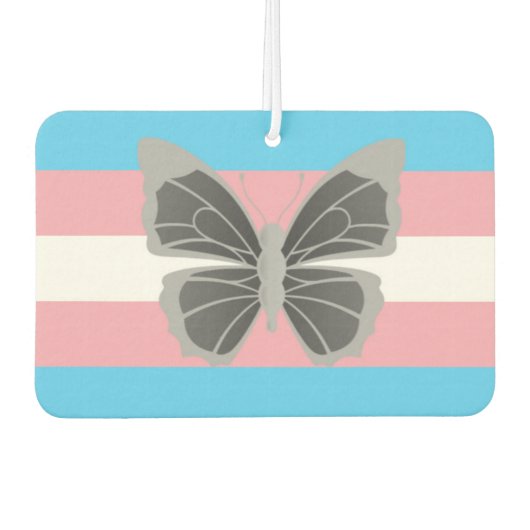 Trans Pride Autolufterfrischer (Vorderseite)