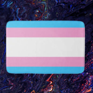 Trans Pride Badematte: Umarme jede Farbe Badematte