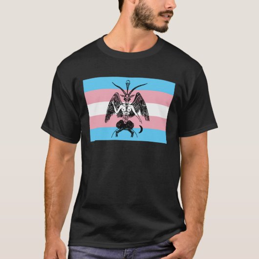 Trans Pride Baphomet T-Shirt (Vorderseite)