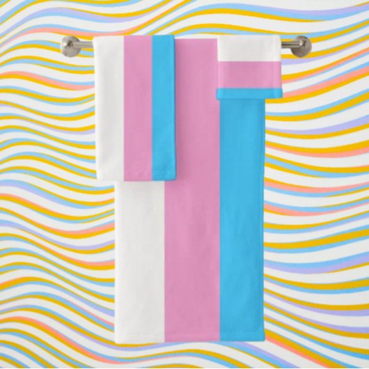 Trans Pride Bath Elegance Badhandtuch Set