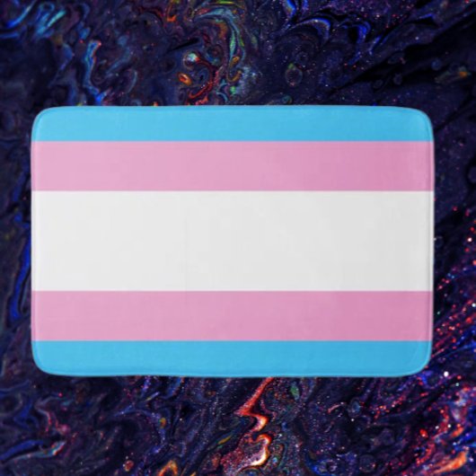 Trans Pride Bath Mat: Jede Farbe einprägen Badematte