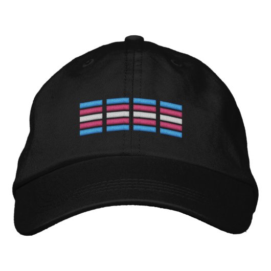 Trans Pride Bestickte Baseballkappe (Vorderseite)