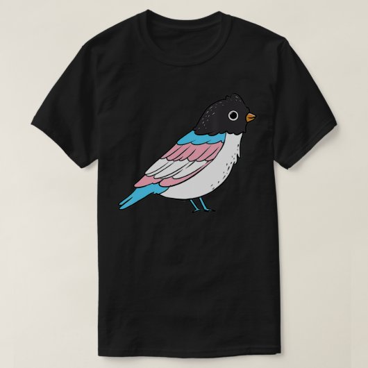 Trans Pride Bird Transgender T-Shirt (Design vorne)