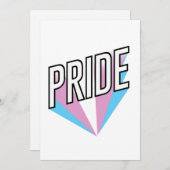 Trans Pride Burst Feiertagskarte (Vorne/Hinten)