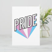 Trans Pride Burst Feiertagskarte (Stehend Vorderseite)