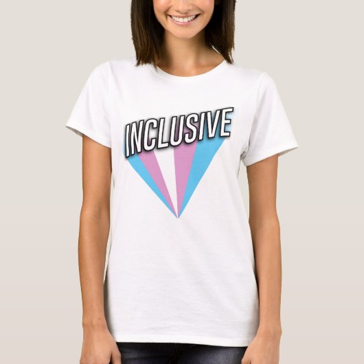 Trans Pride Burst - Inclusive T-Shirt (Vorderseite)