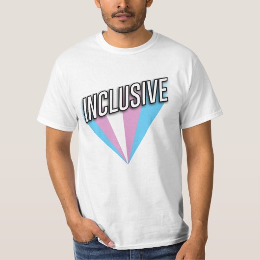 Trans Pride Burst - Inklusiv T-Shirt (Vorderseite)