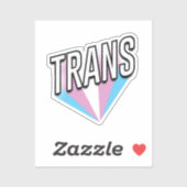 Trans Pride Burst Trans Aufkleber (Blatt)