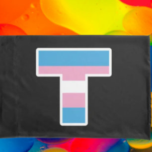 "Trans Pride Capital T Kissenbezug-Set Kissenbezug
