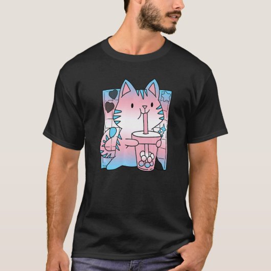 Trans Pride Cat Cat Mama Lgbt Gay Lgbtq Pride Mont T-Shirt (Vorderseite)