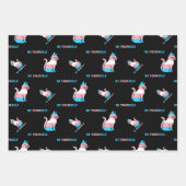 Trans Pride Cat - Seien Sie sich selbst Geschenkpapier Set (Vorderseite 2)
