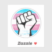 Trans Pride Circle Print Aufkleber (Blatt)