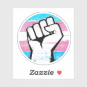 Trans Pride Circle Print Aufkleber (Blatt)