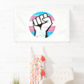 Trans Pride Circle Print Banner (Insitu)