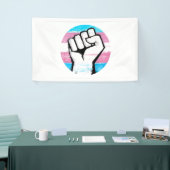 Trans Pride Circle Print Banner (Messeveranstaltung)