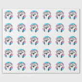 Trans Pride Circle Print Geschenkpapier (Flach)