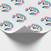 Trans Pride Circle Print Geschenkpapier (Ecke)